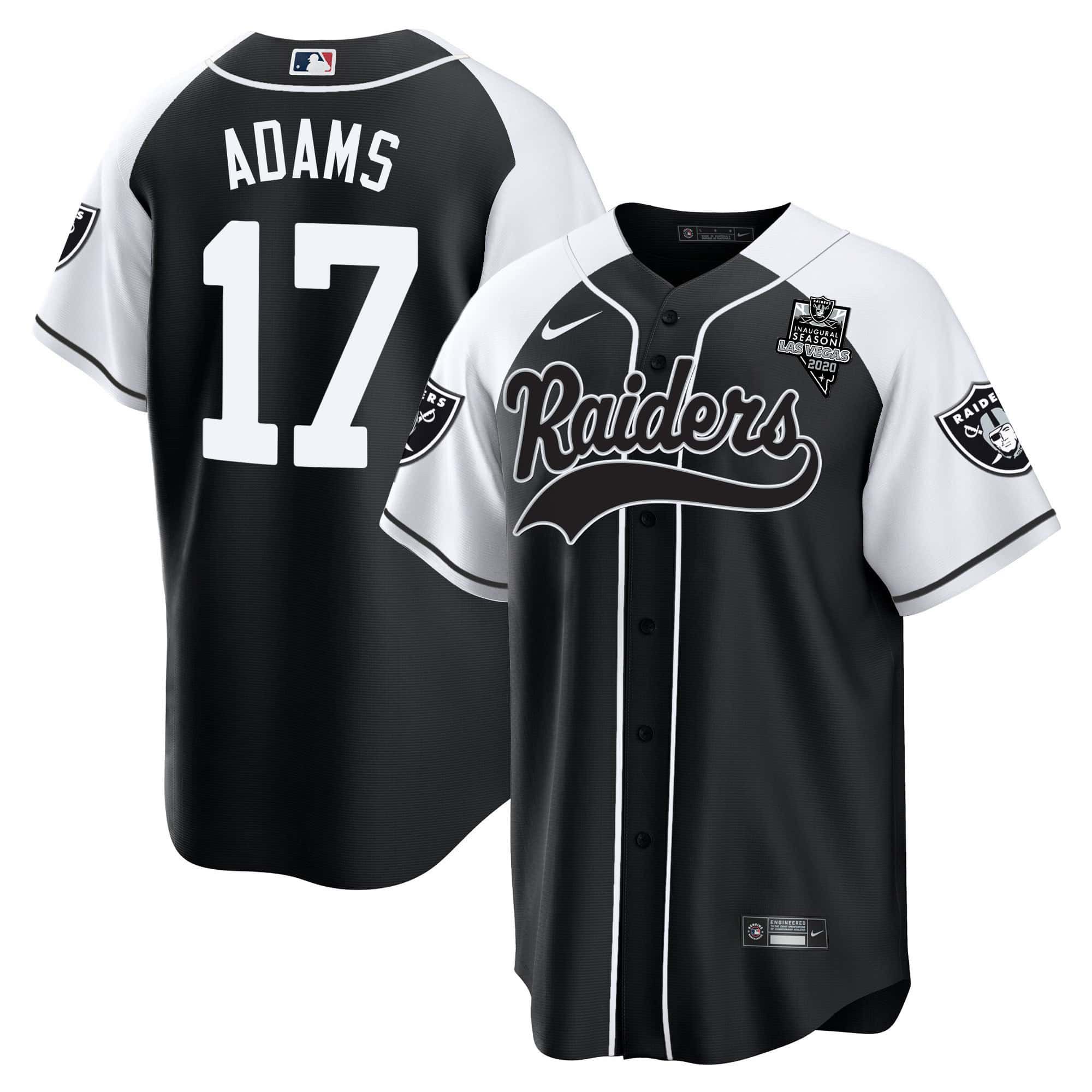 Men Oakland Raiders 17 Adams Black 2024 Nike Vapor Baseball NFL Jersey style 1